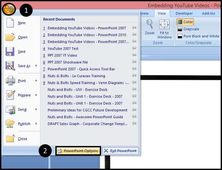 insert youtube video into powerpoint 2007 for mac